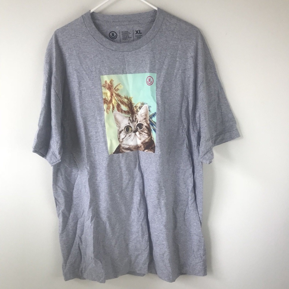 Neff Cat Print Mens Size XL T-Shirt Athletic